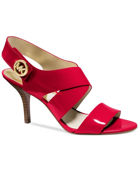 michael kors red sandals